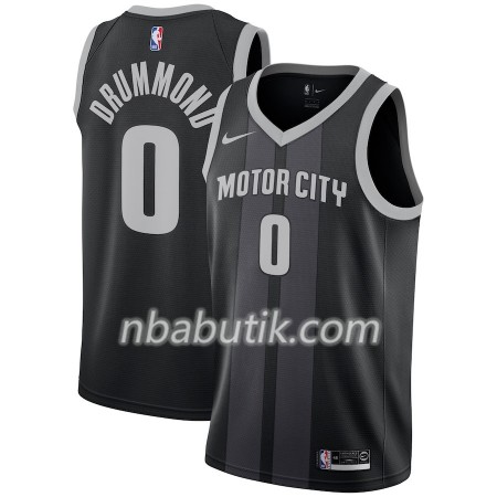 NBA Mænd Trøje Detroit Pistons Andre Drummond 0 2018-19 Nike City Edition Sort Blå Swingman NBA Mænd Trøje Detroit Pistons Andre Drummond 0 2018-19 Nike City Edition Sort Blå Swingman